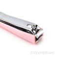 Tagliaunghie in acciaio inossidabile per strumenti rosa per unghie in vendita calda